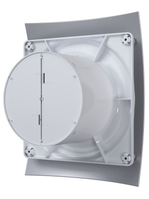 Вентилятор накладной BREEZE D125 обр.клапан Gray metal DICITI