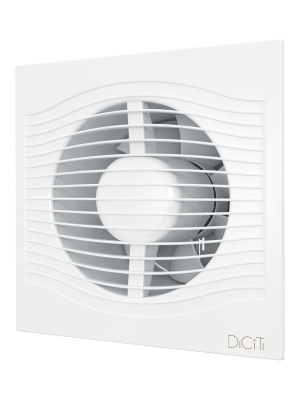 Вентилятор накладной SLIM D125 обр.клапан DICITI